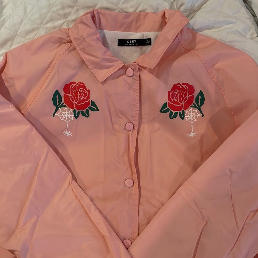 Obey worldwide windbreaker jacket